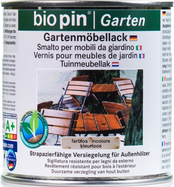 Gartenmöbellack Farblos