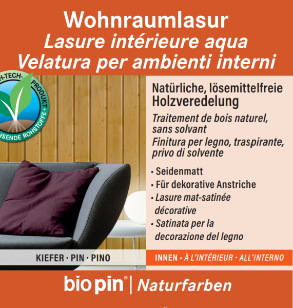 Wohnraumlasur Kiefer