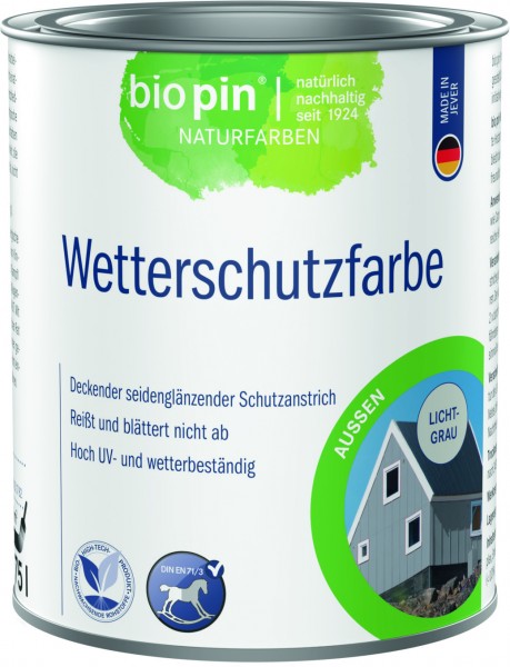 Wetterschutzfarbe Lichtgrau