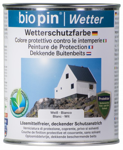 Wetterschutzfarbe Weiß