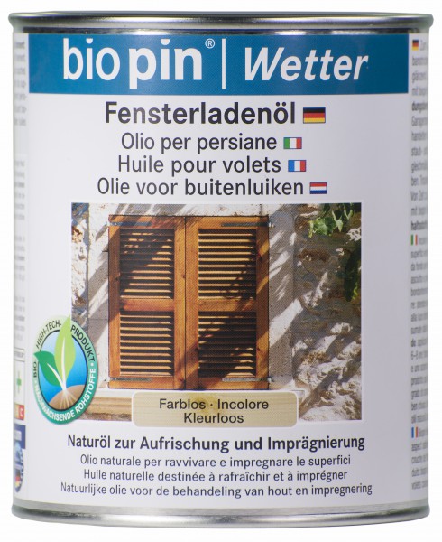 Fensterladenöl Farblos 0,75 L