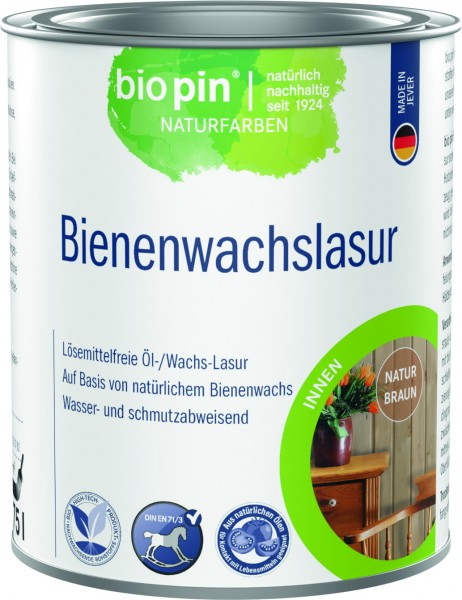 Bienenwachslasur Naturbraun 0,75 L