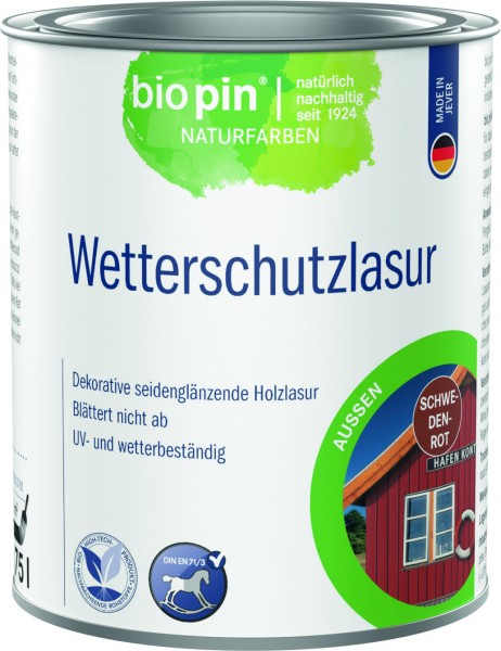 Wetterschutzlasur Schwedenrot