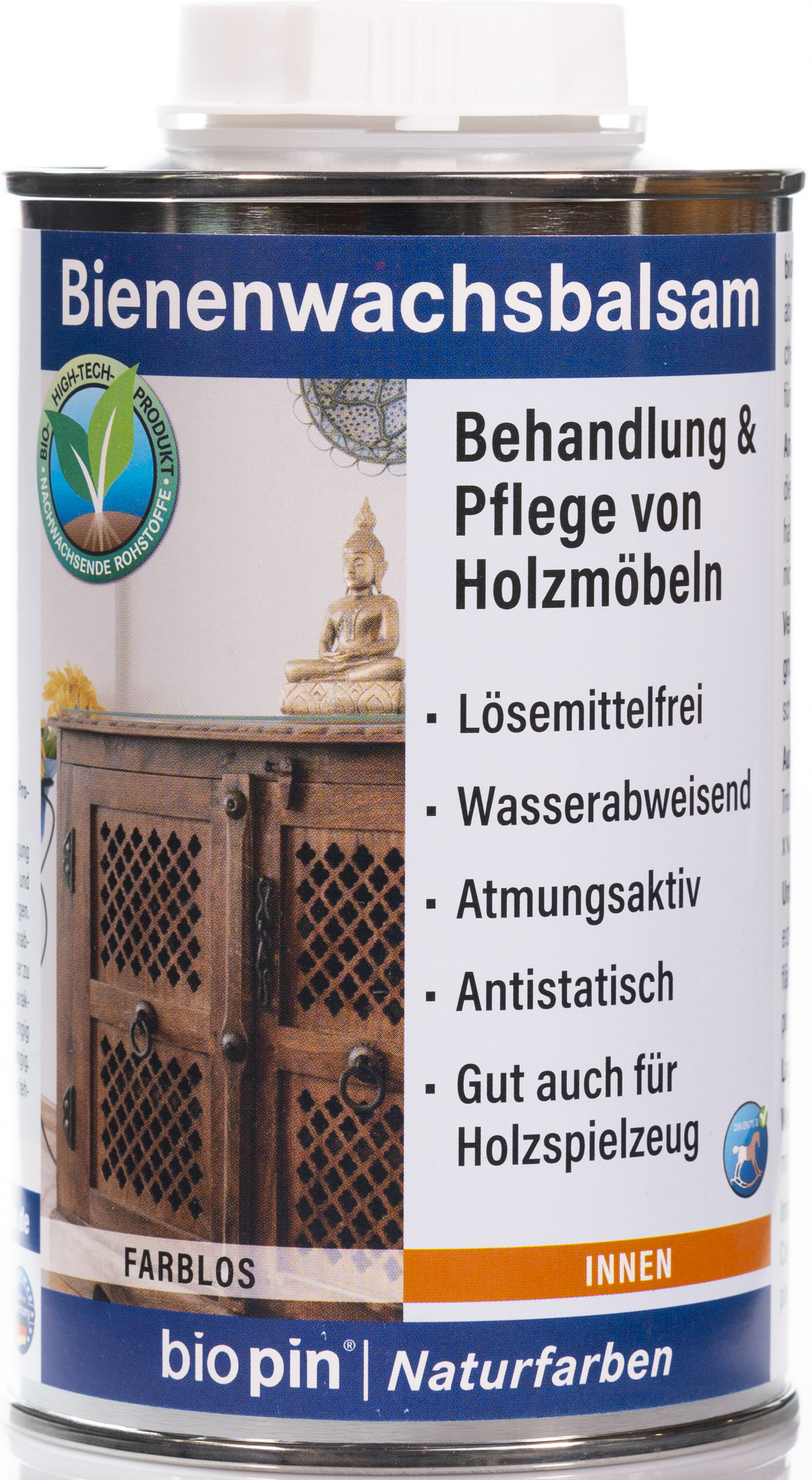 f 19,98€/L Bio Pin Bienenwachsbalsam Farblos 500ml Pflege für Holzmöbel 