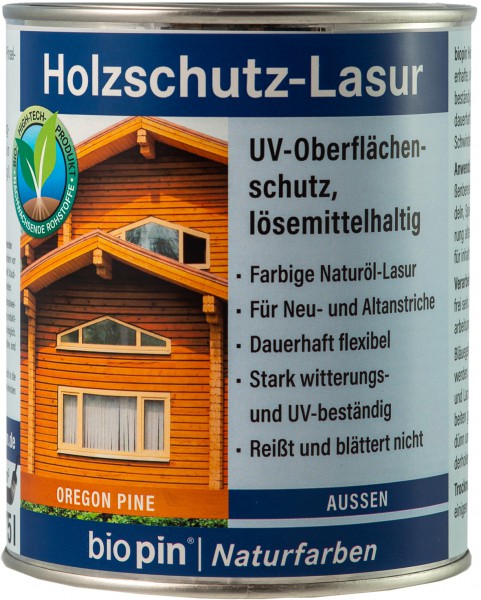 Holzschutz Lasur Oregon-Pinie 0,75L