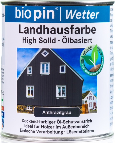 Landhausfarbe Anthrazitgrau