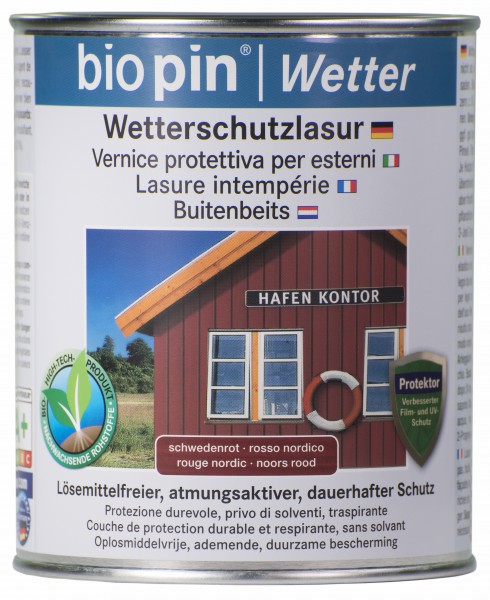 Wetterschutzlasur Schweden Rot
