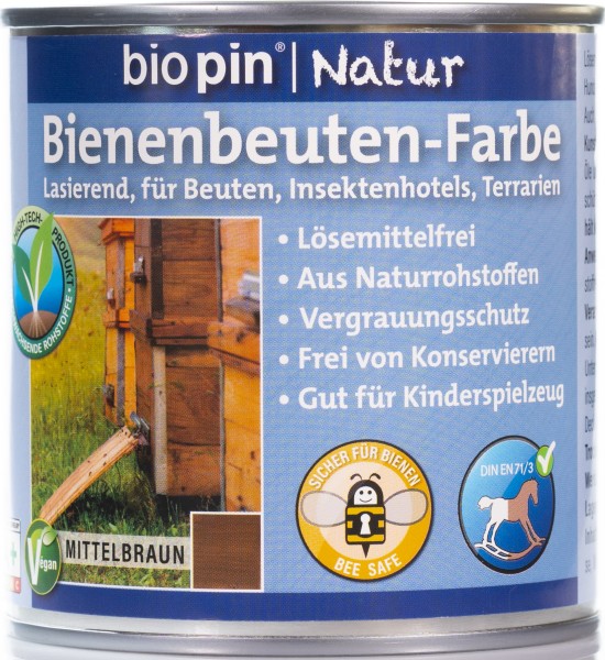 Bienenbeutenfarbe Mittelbraun