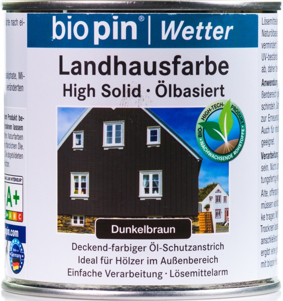 Landhausfarbe Dunkelbraun