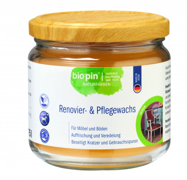 Biopin Renovier- & Pflegewachs 0,375 L