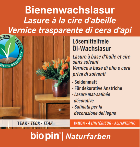 Bienenwachslasur Teak