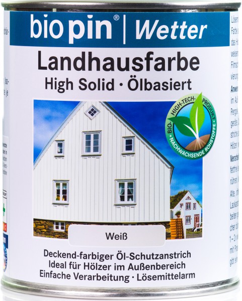 Landhausfarbe Weiß Transparent