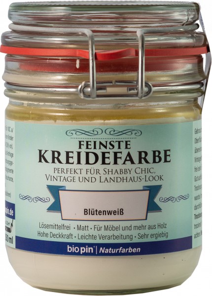 Naturkreidefarbe Blütenweiß 0,325l