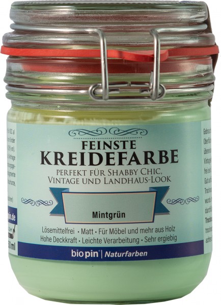 Naturkreidefarbe Mintgrün 0,325l