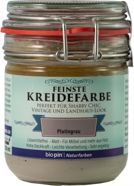 Naturkreidefarbe Platingrau 0,325l