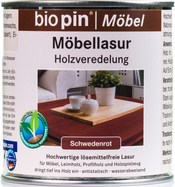 Möbellasur Schwedenrot 0,375 L