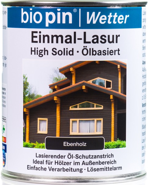 Einmal-Lasur Ebenholz