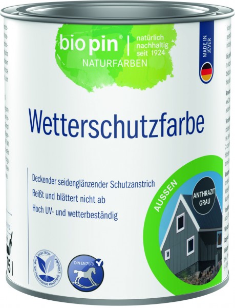 Wetterschutzfarbe Anthrazitgrau