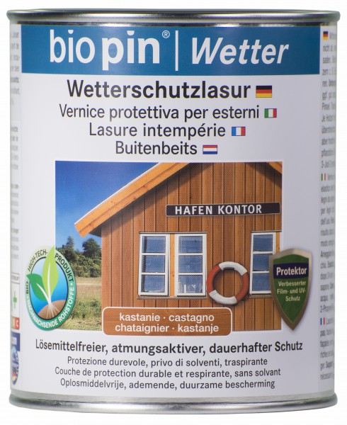 Wetterschutzlasur Kastanie