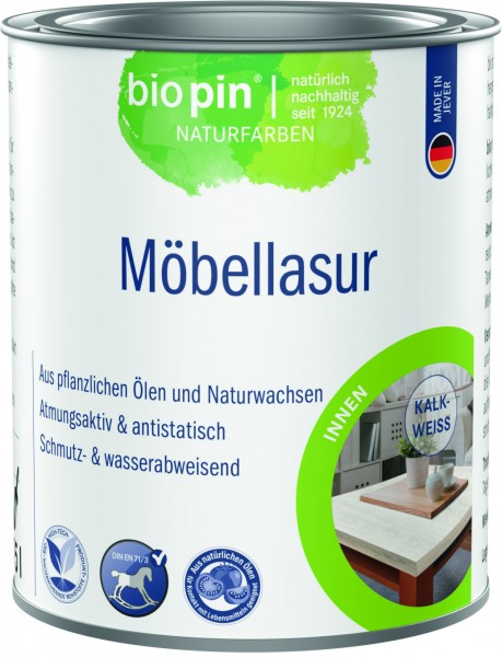 Möbellasur Kalkweiß