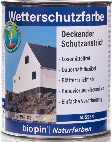 Wetterschutzfarbe Weiß