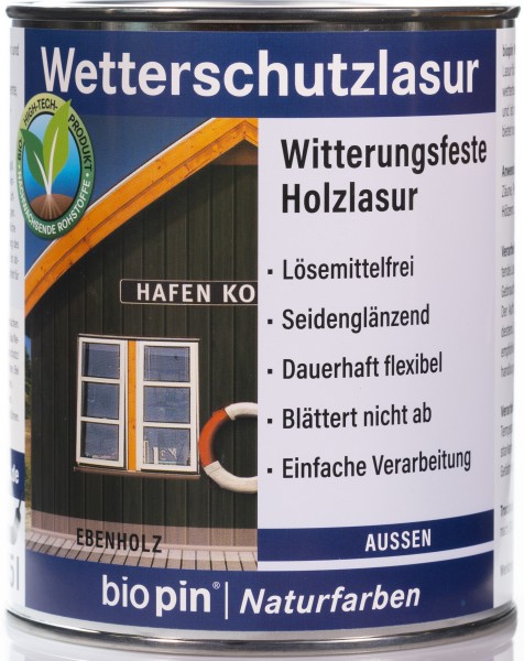 Wetterschutzlasur Ebenholz 0,75 L