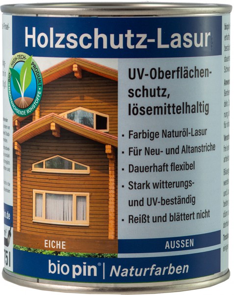 Holzschutz Lasur Eiche 0,75L