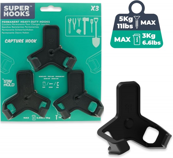 Capture Hook 3-pack