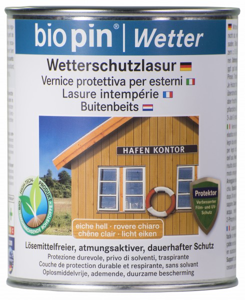 Wetterschutzlasur Eiche hell